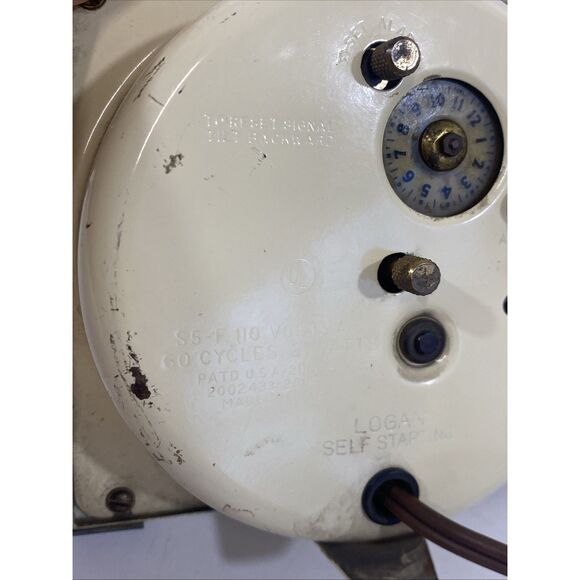 Vtg Metal Deco Logan S5-F Westclox Electric Alarm Clock Tested And Working 1940s - Picture 11 of 15